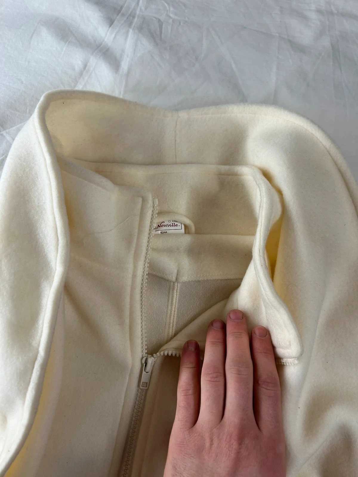 Wit crème Claire Neuville vintage overhemd – photo 6